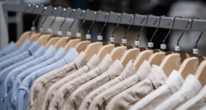 Size markers in a retail store